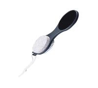 YsXoWiui Removedor de Lima de Pies Set de Pedicura Multifunción con Cepillo para Uñas Y Piedra Pómez Mango Ergonómico Adecuado para Limpieza de Pies en, GRIS