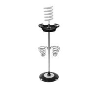 YsXoWiui Soporte para Secador de Pelo, Práctico Y Estable con Bandeja, Tipo Suelo, Ideal para Salones de Belleza Y Espacios Pequeños, Claro