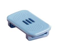 YsXoWiui Taburete para pies, reposapiés debajo del escritorio con rodillo, reposapiernas para masaje, para mujeres, hombres, oficina, Azul claro