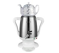 YSXXIAN 4L Stainless Steel Electric Kettle con 1L Ceramic Tea Pot, Auto Shut Off, Boil Dry Protection, Heat Retención, Safe Brewing for Home & Office