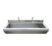 YSXXIAN Fregadero Flotante de Pared de Acero Inoxidable de Alta Resistencia con Grifo. Lavamanos Multiusos Comercial para restaurantes, baños públicos y garajes.