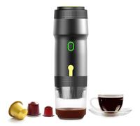 YSXXIAN Portable Espresso Maker con USB-C & Carger, 7500mAh Battery Electric Coffee Machine, 20Bar Mini Travel Brewer para Camping, RV, Office.