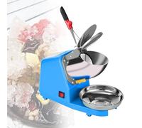 YSXXIAN Trituradora de Hielo eléctrica de 380 W, Doble Carcasa de Acero Inoxidable, Potencia de 85 kg/h, Cubierta antisalpicaduras, Uso Comercial y doméstico, tritura Hielo para granizados y Batidos.
