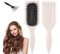 YSYONBOE Bounce Curl Brush, Cepillo para Rizos, Cepillo de pelo Rizado, Cepillo de peinado para desenredar, dar forma y definir rizos de hombres y mujeres