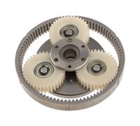 Ysyqkn 1 Juego de Engranaje de Motor para Bicicleta Eléctrica Rueda Motriz Kit de Embrague Y Engranaje Planetario Acero Fuerte Y Larga Vida Útil Adecuado Par, Anillo de Engranaje de Nailon de 47.5 Mm
