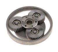 Ysyqkn 1 Juego de Engranaje de Motor para Bicicleta Eléctrica Rueda Motriz Kit de Embrague Y Engranaje Planetario Acero Fuerte Y Larga Vida Útil Adecuado Par, Anillo de Engranaje de Acero 47.5