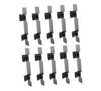 Ysyqkn 10 Conectores Ajustables para Peldaños de Escalera, de Acero de, con Fijación Invisible Universal, Adecuados para Fijar Peldaños