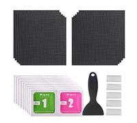 Ysyqkn 10 Parches de Reparación para, Accesorios de Reparación de Red, Fijación de 4 Pulgadas, Impermeables para Deportes, Kit de reparación, Individual