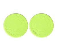 Ysyqkn 2 Discos Redondos Suaves para Niños, Ideales para Juegos de Ocio Al Aire Libre, Deportes, Juegos Interactivos de Lanzamiento para Parques, Césped, Verde