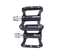 Ysyqkn 2 Pedales Planos para Bicicleta, Superficie Antideslizante de Doble Cara con Eje de Acero Aleado, Adecuados para Bicicletas Plegables BMX de Carretera, Negro
