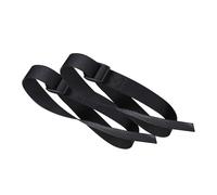 Ysyqkn 2 Piezas Cinta para Pies de Máquina de Remo Correas para Bicicleta Accesorio de Fijación de Nylon Resistente Adecuadas para Entrenamiento en Casa Y Ej, Negro 2 Piezas