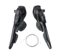 Ysyqkn 2 Piezas de Palancas de Cambio para Bicicleta de Carretera, Compatibles con Palancas de, Cable de Cambio, Triple, Freno para, 3x8