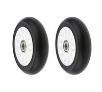 Ysyqkn 2 Piezas de Ruedas de Repuesto para Patines, Ruedas para Carrito de Patinaje, Accesorios para Patinaje, PU Y Ligero, Blanco, 100x28mm