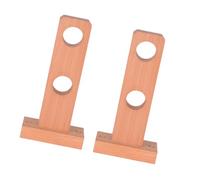 Ysyqkn 2 Soportes de Madera para Barra de Cortina, Barra de Puerta, Soporte de Extremo de Armario, Multiusos, Madera Duradera, Adecuados para Dormitorio, Sal, 10x5x20cm