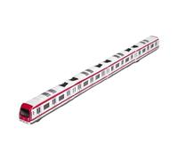 Ysyqkn 4 Piezas Tren Juguete Coches de Ferrocarril Locomotoras Diecast Enlazables Material Resistente Adecuado para Niños Coleccionismo Entretenimiento, Rojo