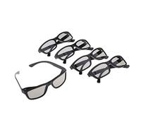 Ysyqkn 5 Pares de Gafas 3D, Gafas, Gafas Polarizadas, Gafas Pasivas, Diseño Resistente Y Ligero, Adecuadas para Películas Y Televisión. Regalo para a, Negro