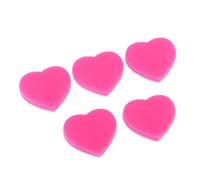 Ysyqkn 5 Piezas Amortiguador Raqueta Tenis Silicona Forma Corazón Absorción Golpes Fácil Colocar Antivibrador Adecuado para Amigos Regalo Deporte, Rosado