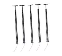 Ysyqkn 5 Piezas de Farolas LED Miniatura para Maquetas de Trenes, de Metal Y PP, Ideales para La Construcción de Maquetas, Decoración de Mi, Negro