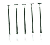 Ysyqkn 5 Piezas de Farolas LED Miniatura para Maquetas de Trenes, de Metal Y PP, Ideales para La Construcción de Maquetas, Decoración de Mi, Verde