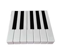 Ysyqkn 7 Piezas Piano Keytops Reemplazo Teclas Blancas Cubierta Accesorios Reparación Instalación Sencilla Material PP Adecuado para Uso Doméstico Talleres P, 5.2 Cm