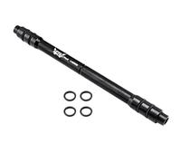 Ysyqkn Adaptador de Buje de Eje Pasante de 5 Piezas con de Liberación Rápida, Conversión de Buje Delantero, Conversión de Eje de Sillín, Aluminio Dur, Negro