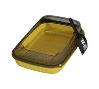 Ysyqkn Arenero Abierto para Gatos, Bandeja de Arena para Gatos, Inodoro para Gatos, Inodoro para Gatitos para Niños Pequeños, Amarillo