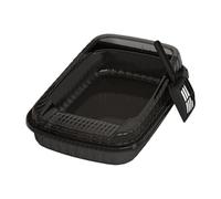 Ysyqkn Arenero Abierto para Gatos, Bandeja de Arena para Gatos, Inodoro para Gatos, Inodoro para Gatitos para Niños Pequeños, Negro