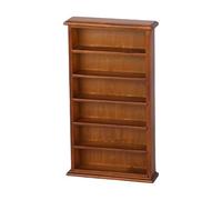 Ysyqkn Armario Miniatura para Casa de Muñecas a Escala 1:12, Mini Mueble, Decoración, Accesorio, Idea de Regalo, Mini Estante, Estante de Almacenamiento, MarrÓn