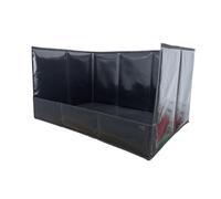 Ysyqkn Bandeja de Aseo para Perros de Interior, Bandeja con Soporte para Almohadilla Absorbente con Paredes, Plegable E Impermeable para Cachorros Y PE, Black S