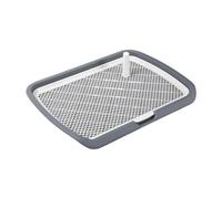 Ysyqkn Bandeja de Entrenamiento para IR Al Baño para Perros, Almohadilla de Entrenamiento para IR Al Baño, Soporte para Colchoneta de Cachorros, PP, Fácil Mo, Gris