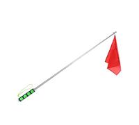 Ysyqkn Bandera de Entrenamiento para Caballos, Bandera de Repuesto para Equitación, Mástil Retráctil, Equipo de Entrenamiento para Caballos para Ejercicios D, Mango Verde
