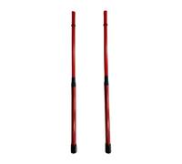 Ysyqkn Baquetas/escobillas de Percusión Retráctiles de Aluminio Y Nailon: Versátiles E Ideales para Jazz, Folk, Actuaciones Acústicas Y Ensayos, Rojo
