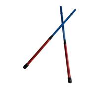 Ysyqkn Baquetas/escobillas de Percusión Retráctiles de Aluminio Y Nailon: Versátiles E Ideales para Jazz, Folk, Actuaciones Acústicas Y Ensayos, Rojo Azul