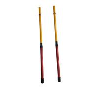 Ysyqkn Baquetas/escobillas de Percusión Retráctiles de Aluminio Y Nailon: Versátiles E Ideales para Jazz, Folk, Actuaciones Acústicas Y Ensayos, Rojo Amarillo