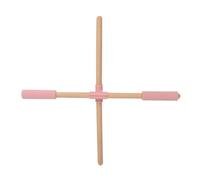 Ysyqkn Barra de Ejercicios de Pilates de Madera de 2 Piezas para Movilidad de Hombros Y Corrección Postural, Adecuada para Entrenamiento Físico Y Estudio, 90 Cm con Algodón