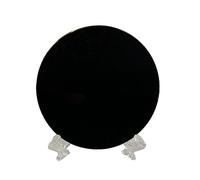 Ysyqkn Bola de Cristal Feng Shui Negra, Disco Negro de Liso, Decoración para El Hogar, 6CM