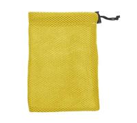 Ysyqkn Bolsa Pequeña de Malla con Cordón, Ideal para Guardar Juguetes de Productos de Belleza, Amarillo