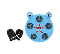Ysyqkn Boxeo Electrónico de Pared con Alfombrilla de Luz Sensible, Fácil Instalación, Material Ligero, Adecuado para Que Los Niños Ejercicio Físico, Azul