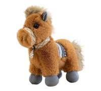 Ysyqkn Caballo de Peluche, Animal de Peluche, Mascota, Adorno, Recuerdo Suave, Regalo para Niños, Adecuado para Decoración de Fiestas, Hogar, Tienda, Cumplea, Marrón Claro