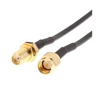 Ysyqkn Cable de Extensión de Antena Macho a Hembra Coaxial Conector RG174 Diseño Flexible y Adecuado para Enrutador Refuerzo de Señal