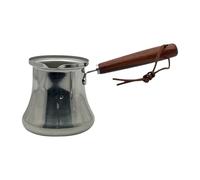 Ysyqkn Cafetera Turca de Acero Inoxidable, Calentador de, con para Verter, Cafetera, Chocolate, Calentar Leche, para Cafetería Y Camping, tal como se describe, 250ml