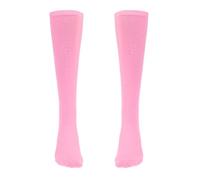 Ysyqkn Calcetines Altos Tubulares de Algodón a Rayas, Suaves Y Elásticos, Ofrecen Una Protección Y Una Comodidad Excepcional. Ideales para Senderismo, M Rosa