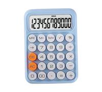 Ysyqkn Calculadora de 12 Dígitos con Pantalla, Botones Ergonómicos, Funcionamiento Preciso Y Tamaño de Bolsillo, Ideal para Finanzas, Oficina, Et, Azul claro