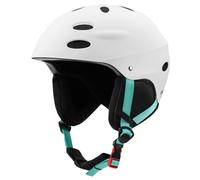 Ysyqkn Casco de Esquí, Casco Protector, Accesorios de Esquí para Exteriores, Circunferencia de La Cabeza Ajustable, Espuma Amortiguadora, Apto para Snowboard, Blanco