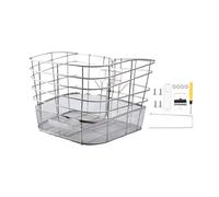 Ysyqkn Cesta para Bicicleta, Cesta para Portaequipajes Delantero, Cesta de Almacenamiento, Cesta para Bicicleta con Estructura Reforzada de Acero Inoxidable, Style D