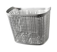 Ysyqkn Cesta para Bicicleta con Gran Espacio Interno Organizador Multifuncional Y Mascotas Montaje Seguro Adecuada para Adultos Compras Y Traslados Diarios, L Gray