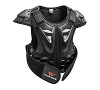 Ysyqkn Chaleco Protector de Espalda para Niños, Chaleco Antigolpes, Chaqueta Protectora para Niños, Protección de Espalda Y Pecho, Material Transpirable, S
