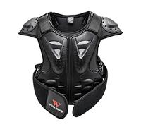 Ysyqkn Chaleco Protector de Espalda para Niños, Chaleco Antigolpes, Chaqueta Protectora para Niños, Protección de Espalda Y Pecho, Material Transpirable, L