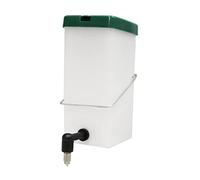 Ysyqkn Comedero para Animales Pequeños con Botella de Plástico, Tapa de Acero Antigoteo, Soporte para Jaula Y Accesorio de Alimentación, 1 litro