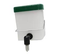 Ysyqkn Comedero para Animales Pequeños con Botella de Plástico, Tapa de Acero Antigoteo, Soporte para Jaula Y Accesorio de Alimentación, 500 ml